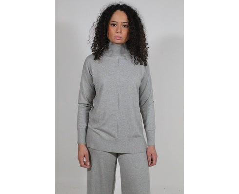 Lupetto Donna Accenni dal design oversize Grigio Emme Marella- Francavilla Moda